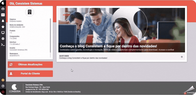 Acesso rápido a programas